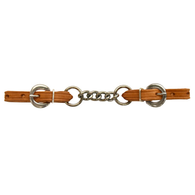 AJ Tack Harness Leather Curb Chain