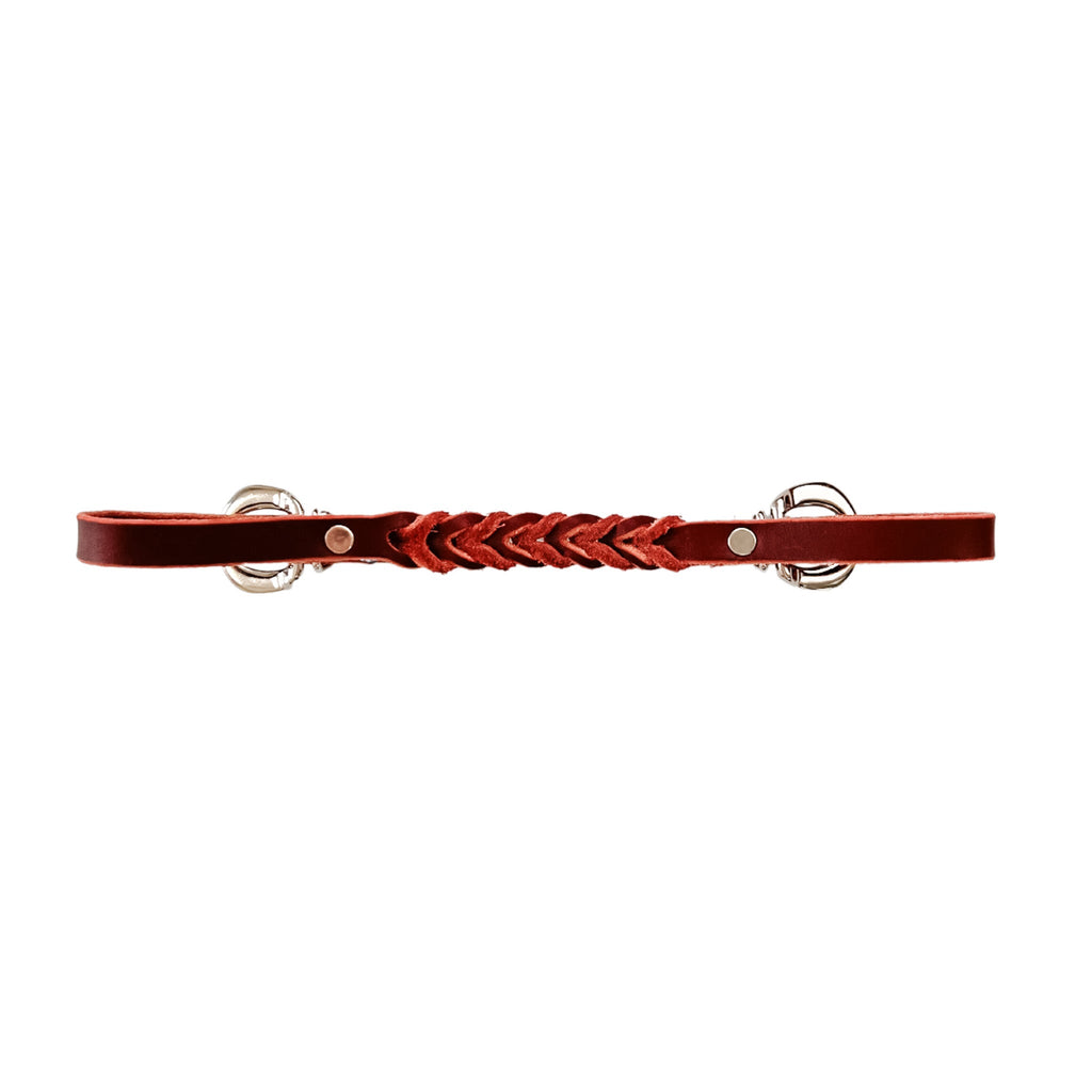 AJ Tack Latigo Braided Curb