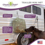 Freedom Feeder Trailer/Mini Hay Net - Slow Feed Hay Net - 2 Flake  - 3 Size Mesh Options