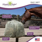 Freedom Feeder Day Net - Slow Feed Hay Net - 4 Flake - 3 Size Mesh Options