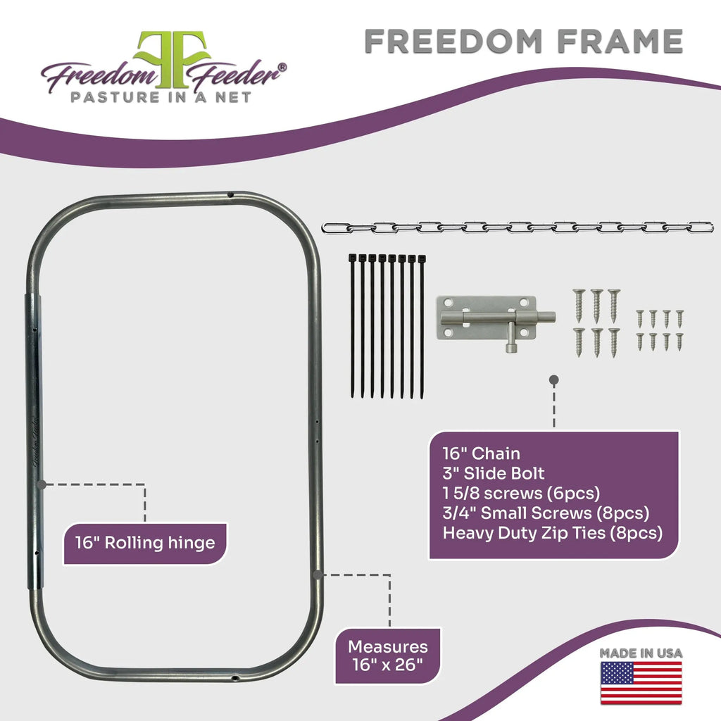 Freedom Feeder Frame - Slow Feed Hay Net Frame - Easy Slow Feed Solution