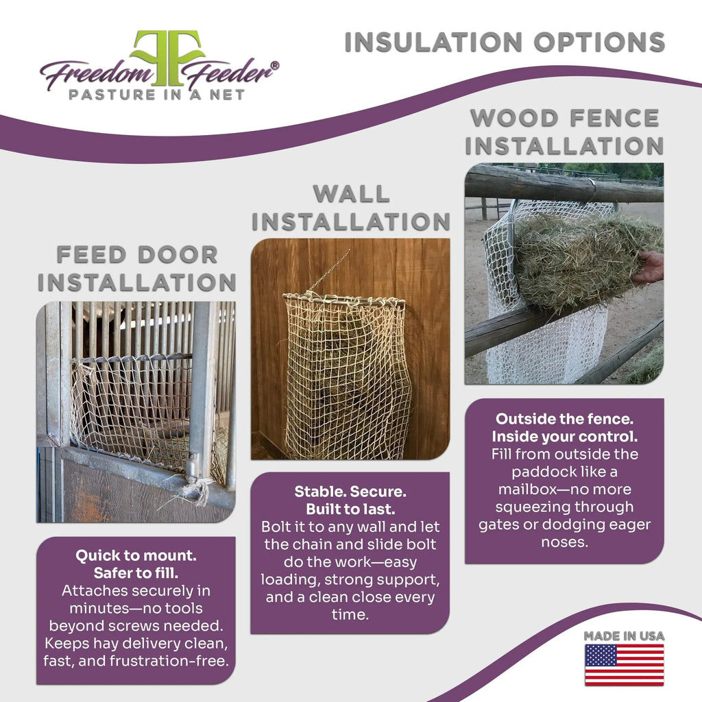 Freedom Feeder Frame - Slow Feed Hay Net Frame - Easy Slow Feed Solution