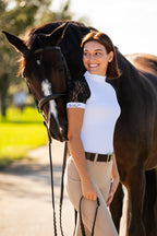Short Sleeve Lace shirt White/Black