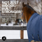 Kensington Draft Horse Lightweight 80g Winter Turnout Blanket - Waterproof & Breathable