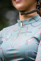 Mrs. Ros Long Sleeve Sun Shirt- Lavender Fields Chain