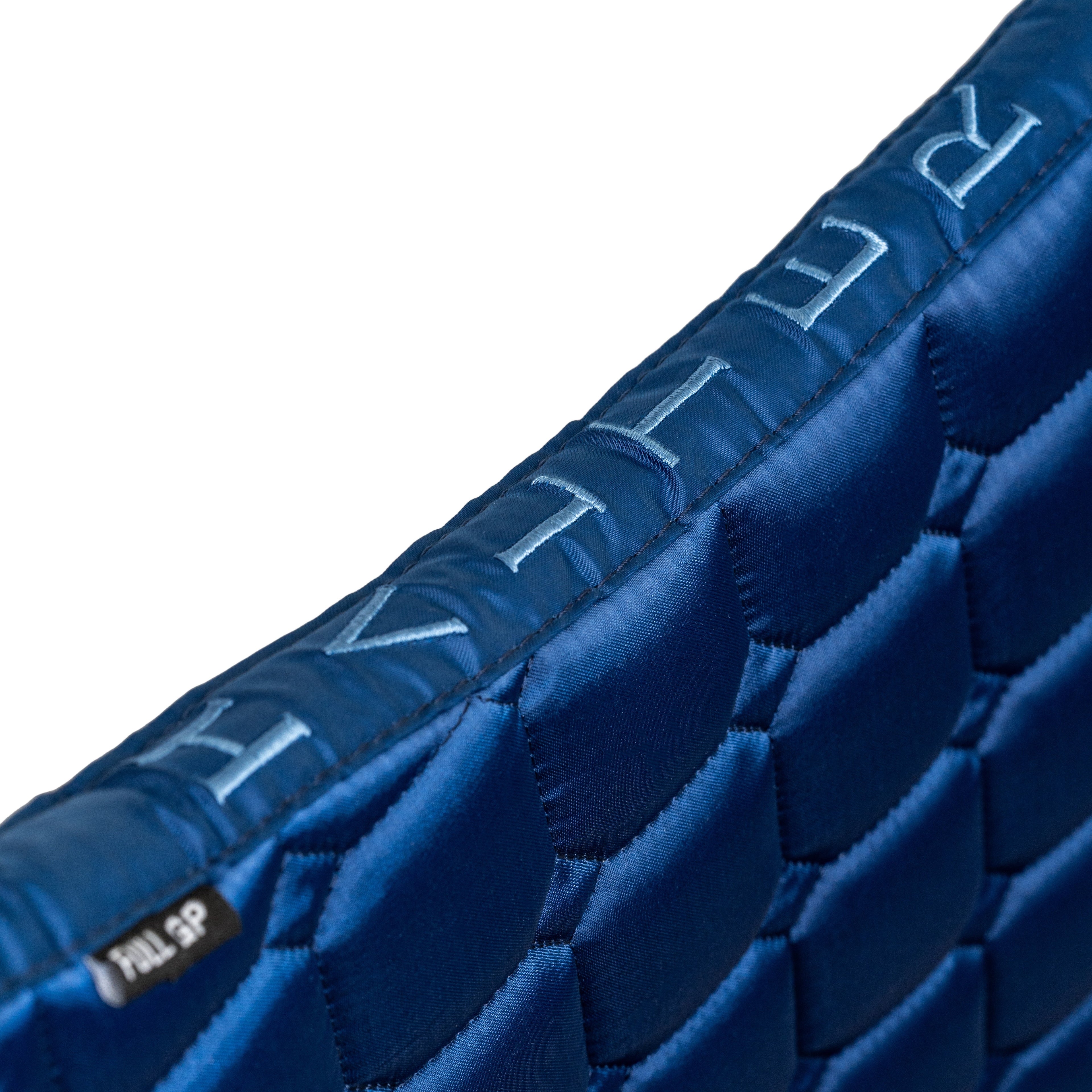 Romance Collection Satin Classic Dressage Saddle Pad (Full) - Prussian Blue