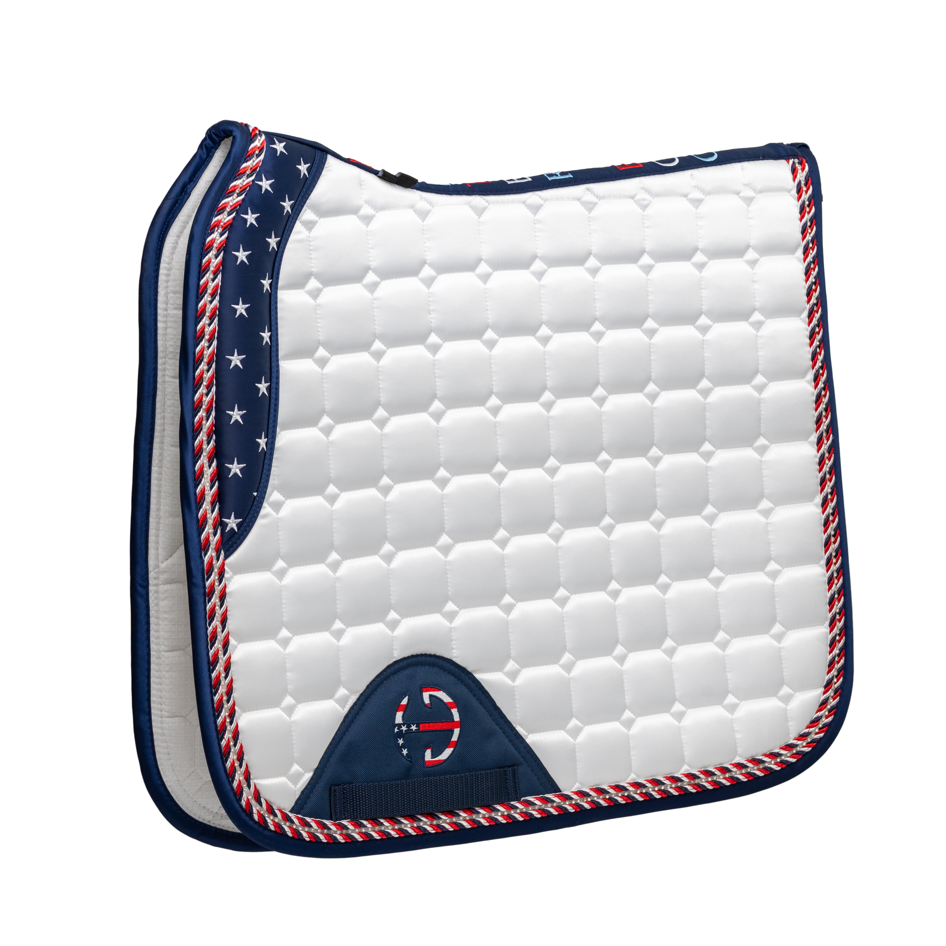 Limited Edition TEAM USA Satin Classic Dressage Saddle Pad (Full)