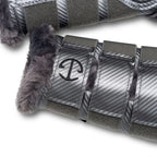 Metallics Collection: Carbon Tech Brushing Boots - Platinum