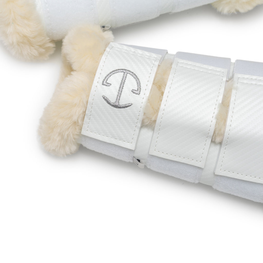 Carbon Tech Collection MESH LINED Brushing Boots - White / Natural