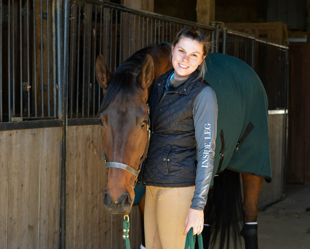 Inside Leg Outside Rein Baselayer: Charcoal