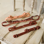 AJ Tack Harness Leather 2 Button Curb Strap