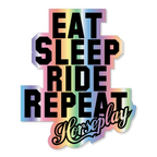 Eat Sleep Ride Repeat Sticker
