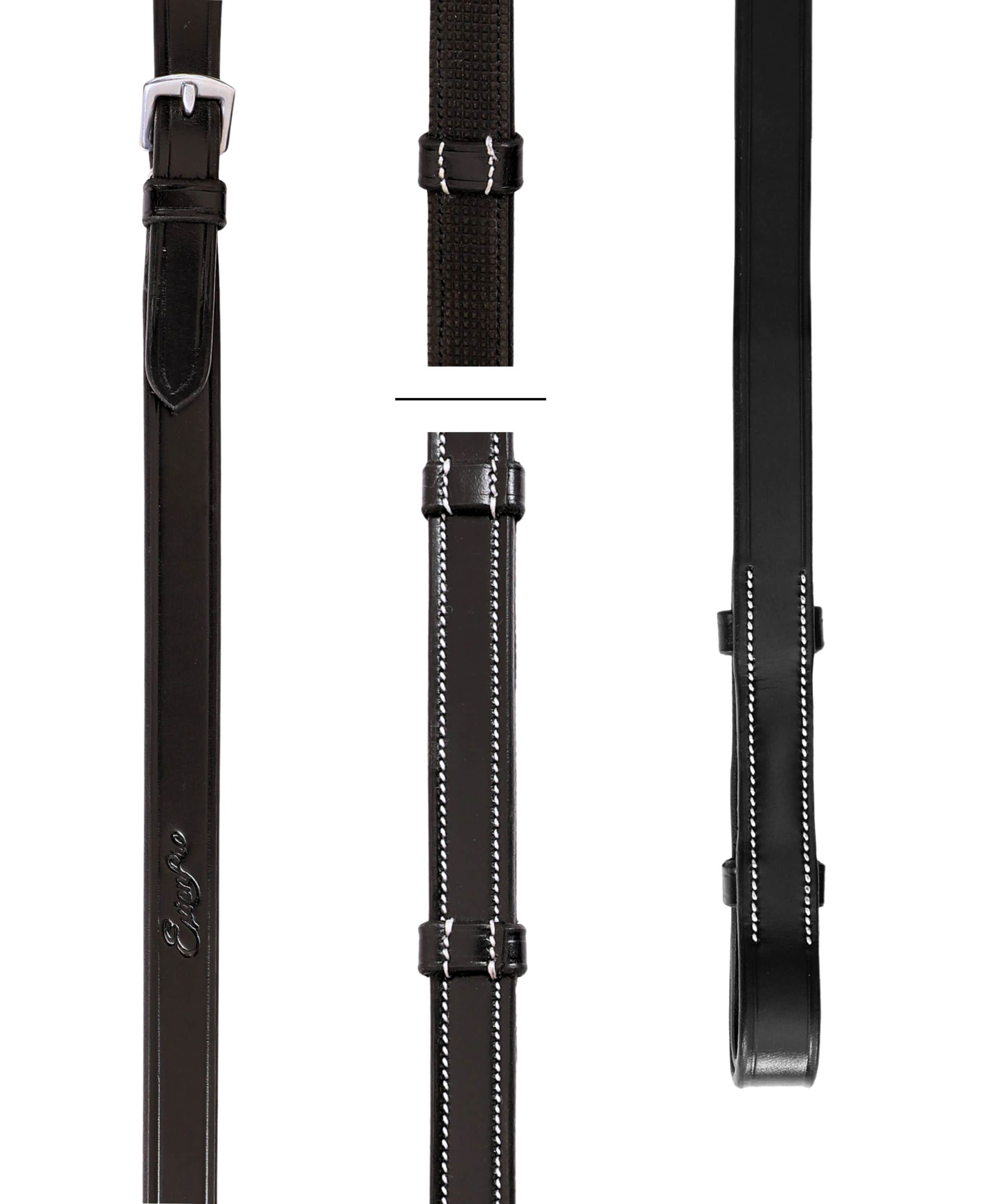 ExionPro Rubber Lined Leather Reins