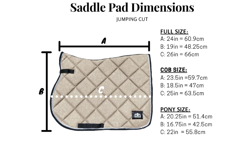 B&W - Floral Saddle Pad Set