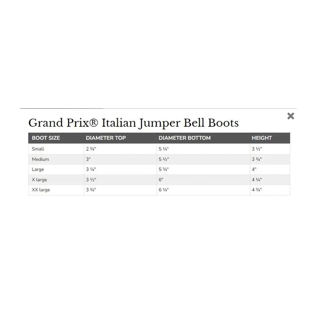 Grand Prix Italian Pull On Rubber Bell Boots