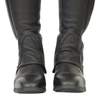 Grand Prix LC Italian Full Leather Half Chaps, Black