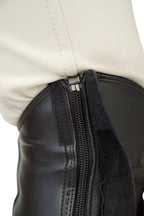 Grand Prix LC Italian Full Leather Half Chaps, Black