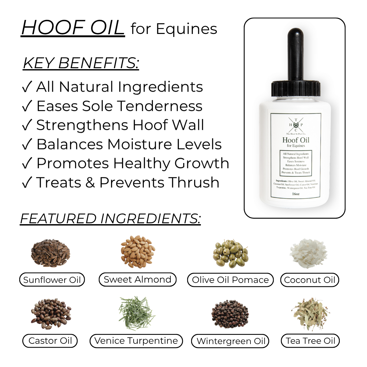 The Equine Performance Pack- Liniment Spray, Hoof Oil & Poultice