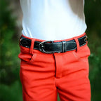 Huntley Equestrian Children's Snaffle Bit Black Leather Belt