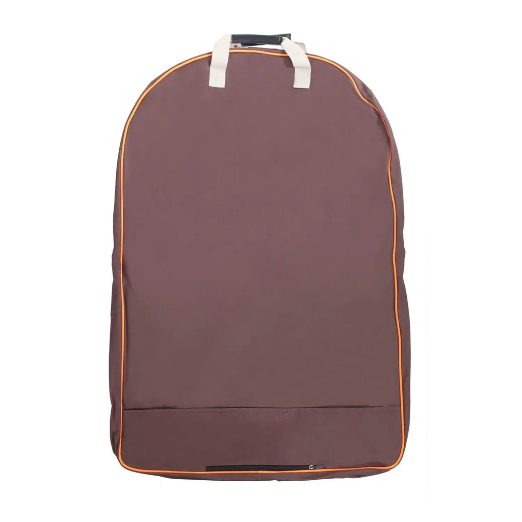 Huntley Equestrian Deluxe Brown Travel Carry On Garment Bag with Accessories Zipper Cover for Travel, Business, Horse Shows