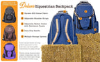 Huntley Equestrian Deluxe Equestrian Backpack, Brown