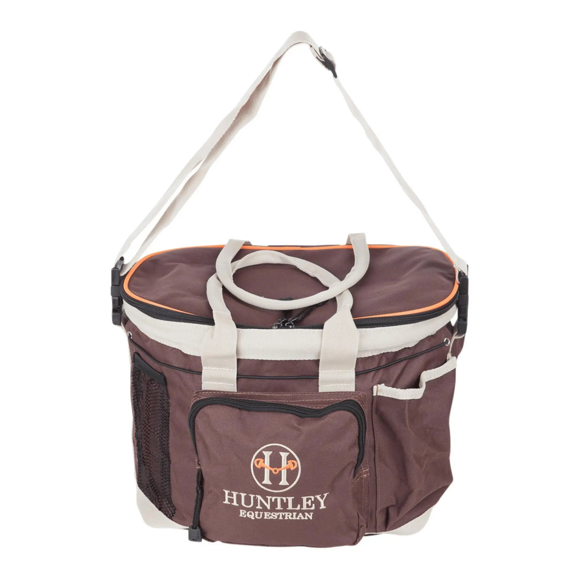 Huntley Equestrian Deluxe Grooming Bag, Brown