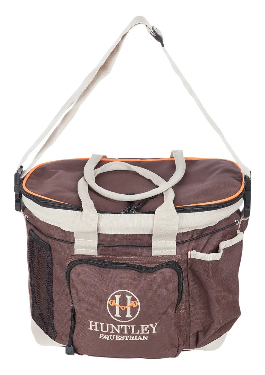 Huntley Equestrian Deluxe Grooming Bag, Brown