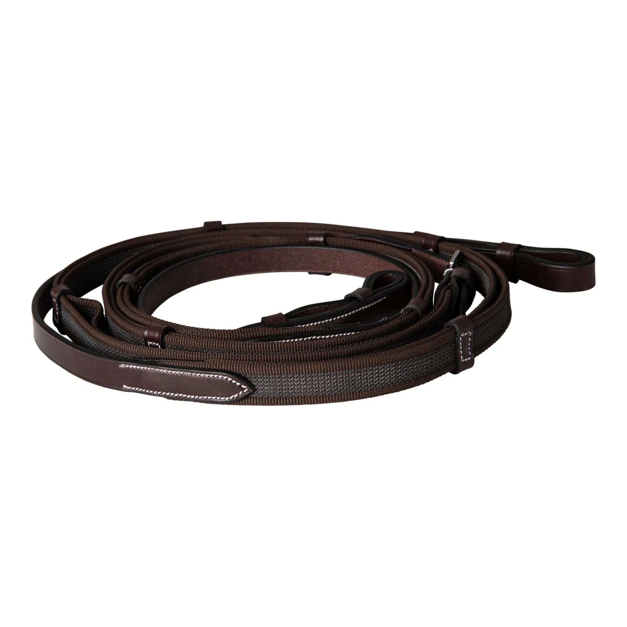 Huntley Equestrian Double Layer Web Grip Reins