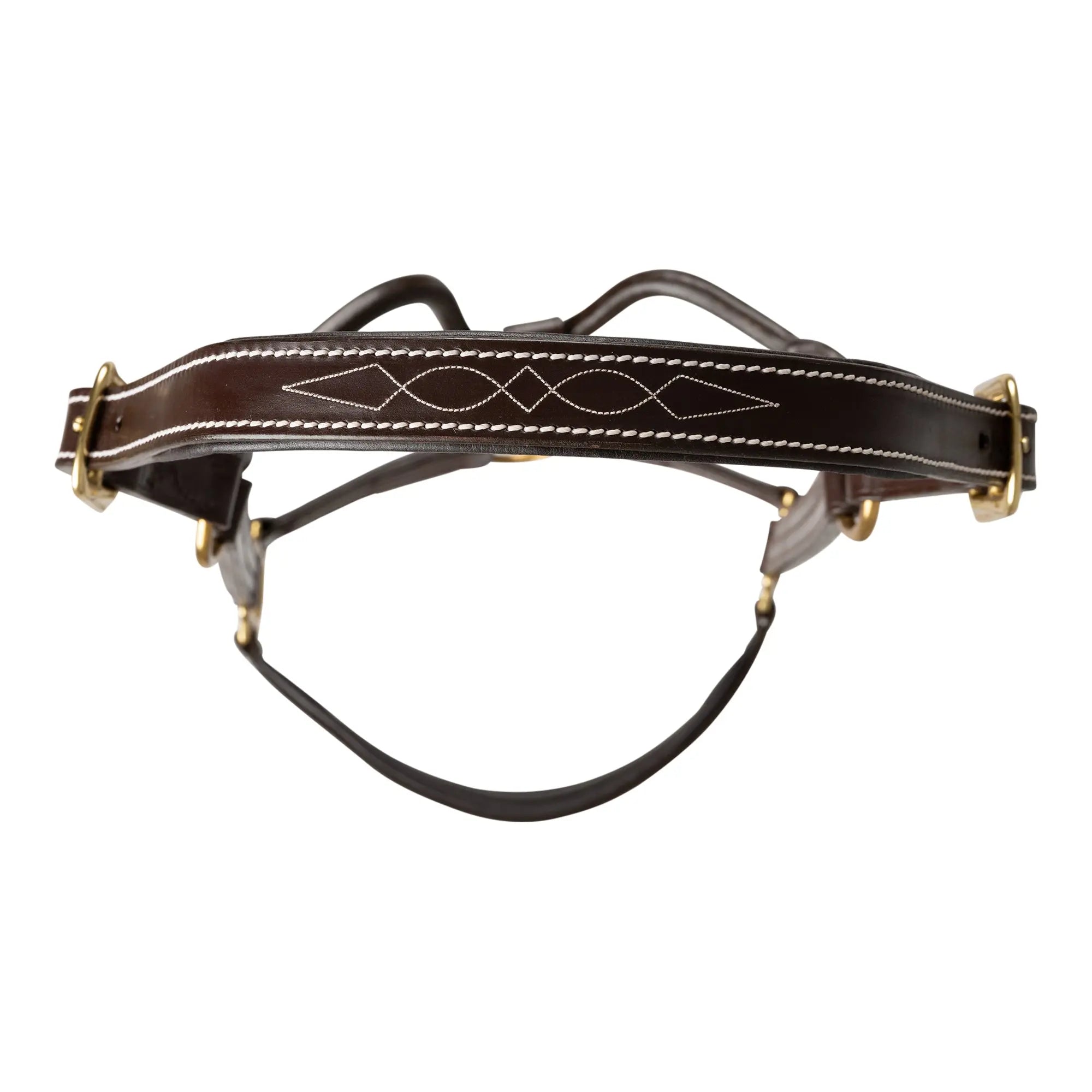 Huntley Equestrian Fancy Stitched Premium Leather Padded Halter