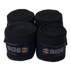 Huntley Equestrian Polo Fleece Wraps, Set of 4, Black