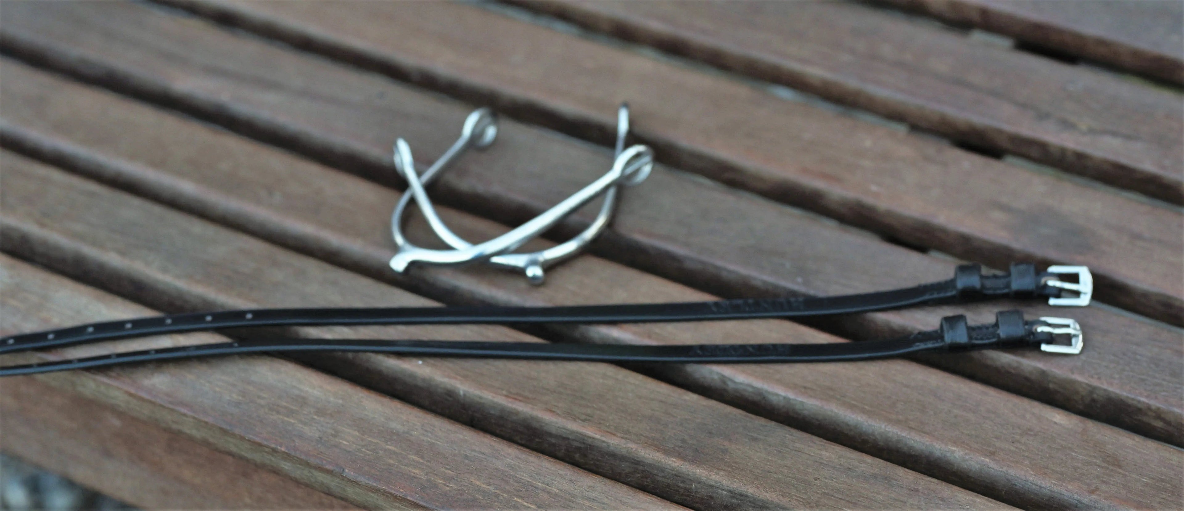 Huntley Equestrian Premium English Leather Spur Straps