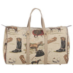 Huntley Equestrian Tapestry Duffle Bag-English Design