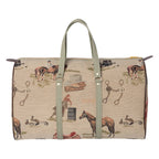 Huntley Equestrian Tapestry Duffle Bag-Western Design