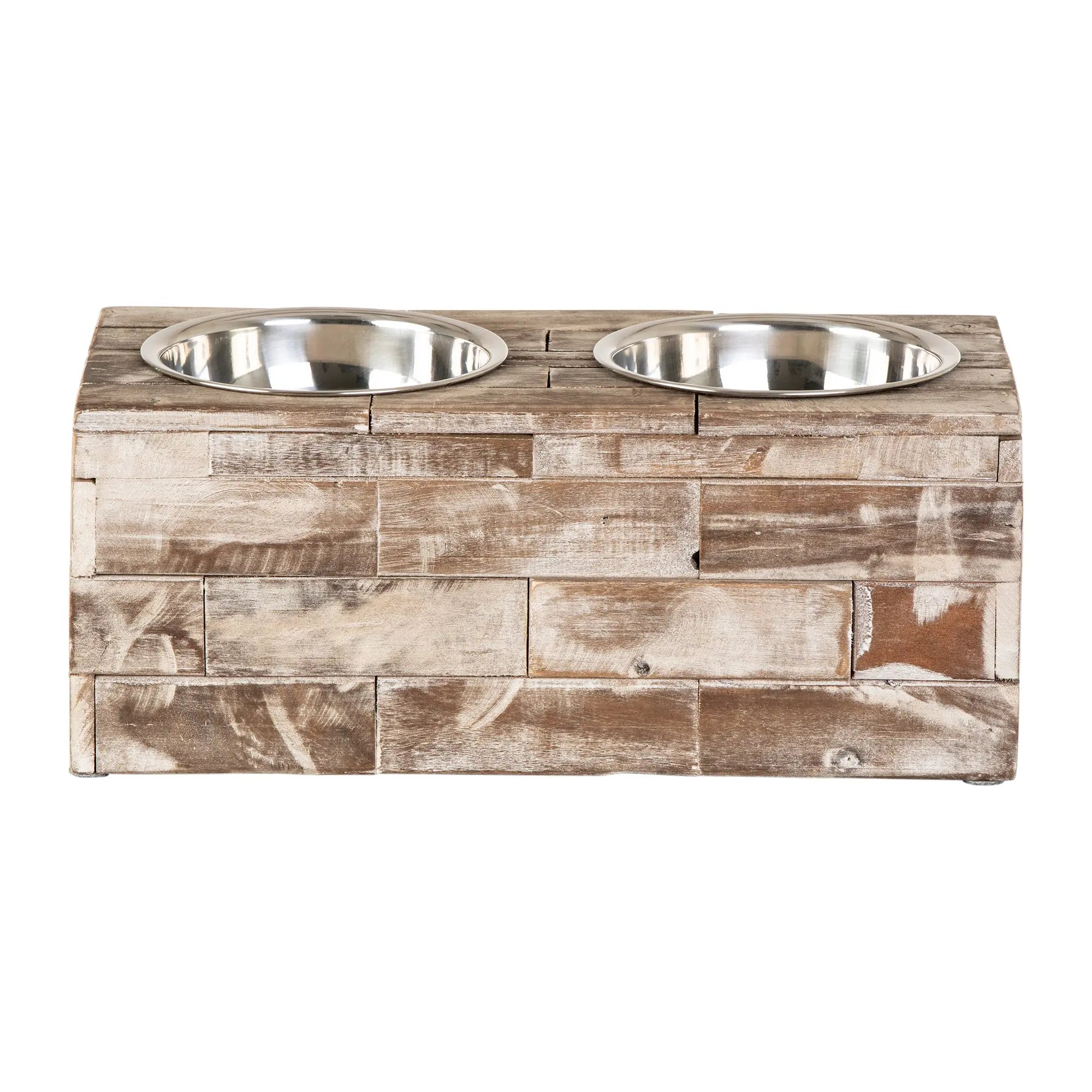 Huntley Pet Elevated Dog and Cat Double Bowl Feeder