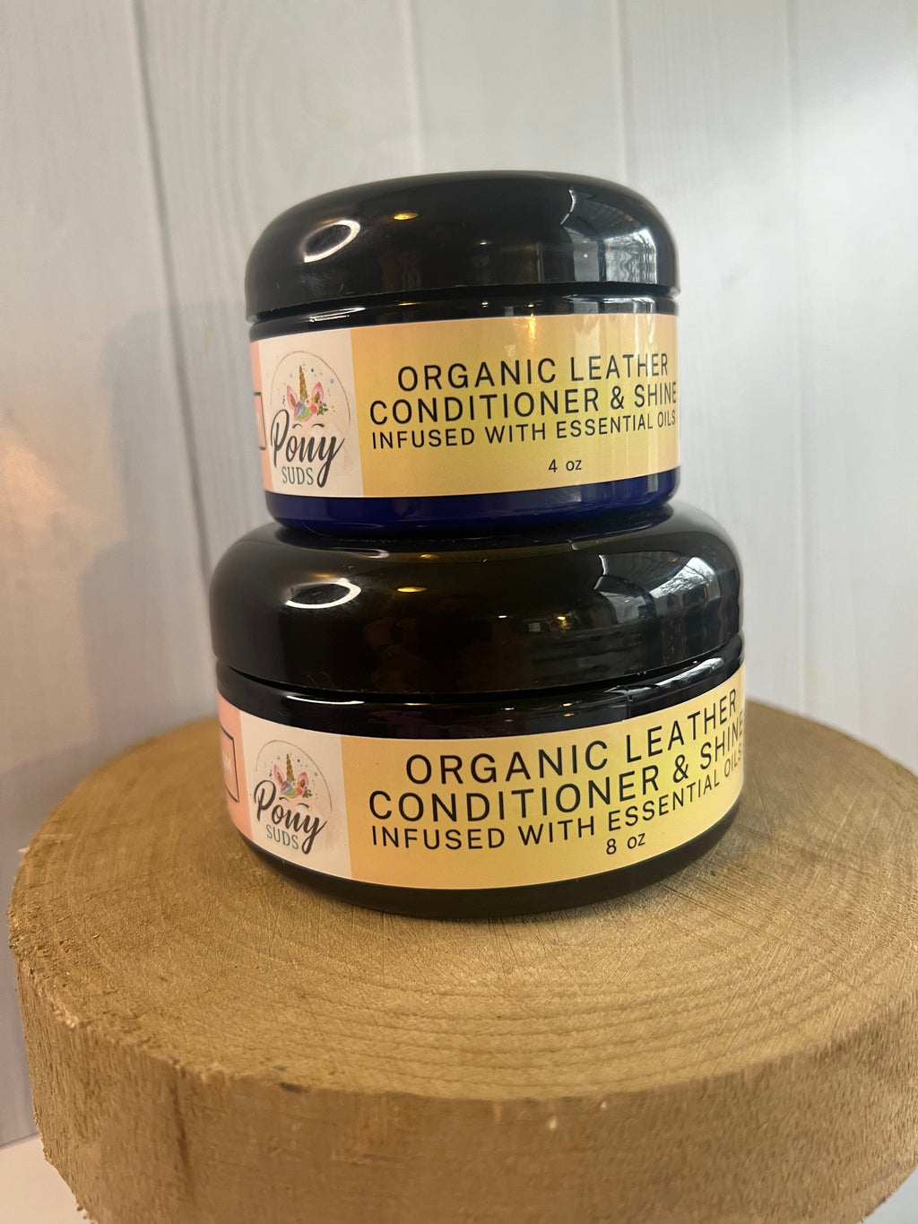 8 oz - Organic Leather Conditioner & Shine