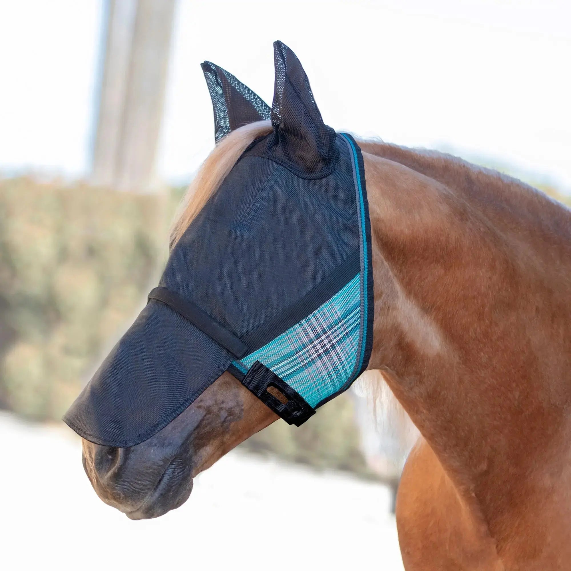 Kensington UViator CatchMask Fly Mask with Long Nose, Ears & 90% UV Protection