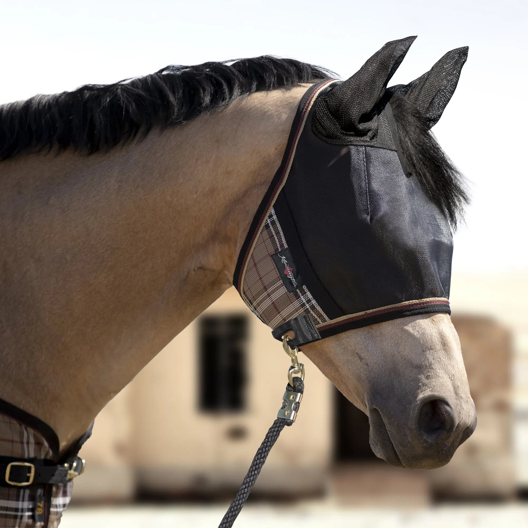 Kensington UViator CatchMask Fly Mask with Ears & 90% UV Protection