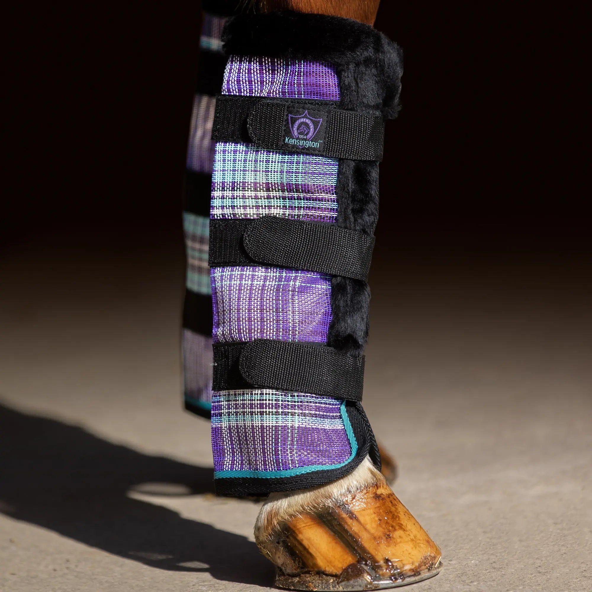 Kensington Horse Fly Boots with Fleece Trim - Set of 2 - 73% UV + Fly Protection