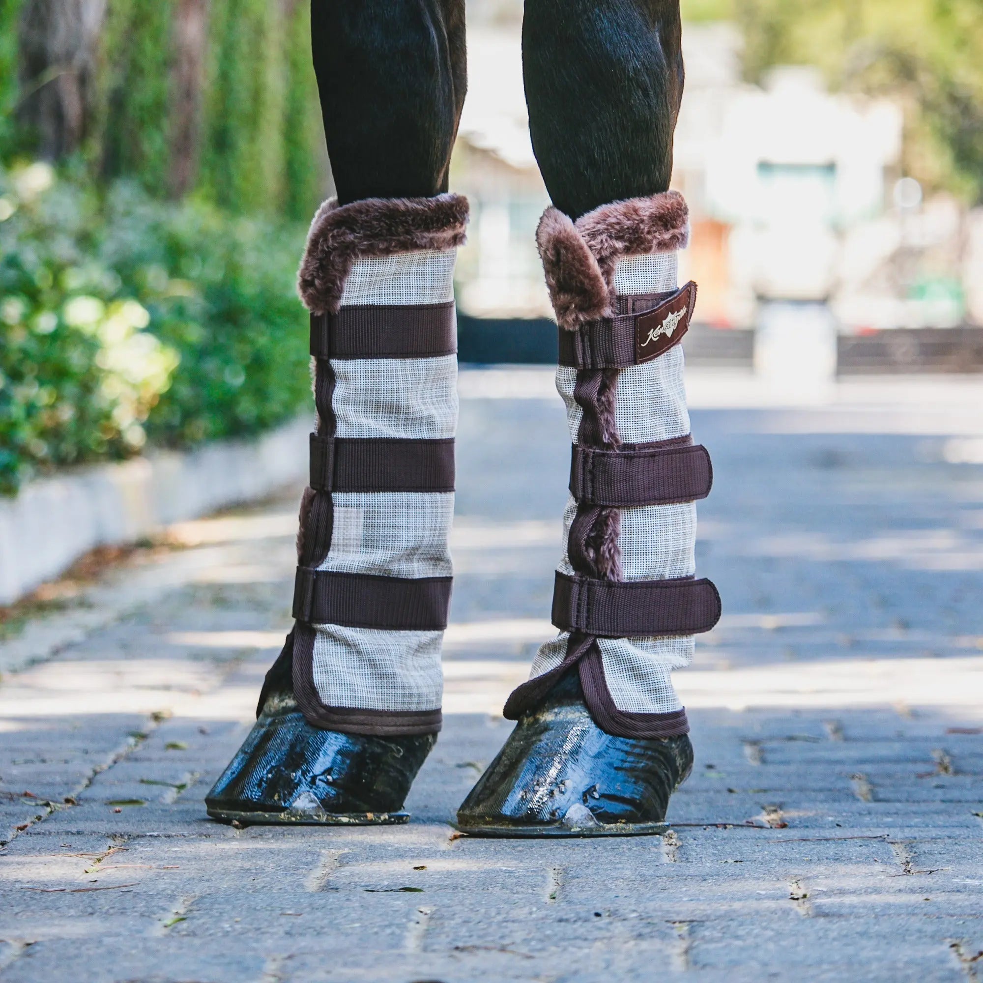 Kensington Horse Fly Boots with Fleece Trim - Set of 2 - 73% UV + Fly Protection