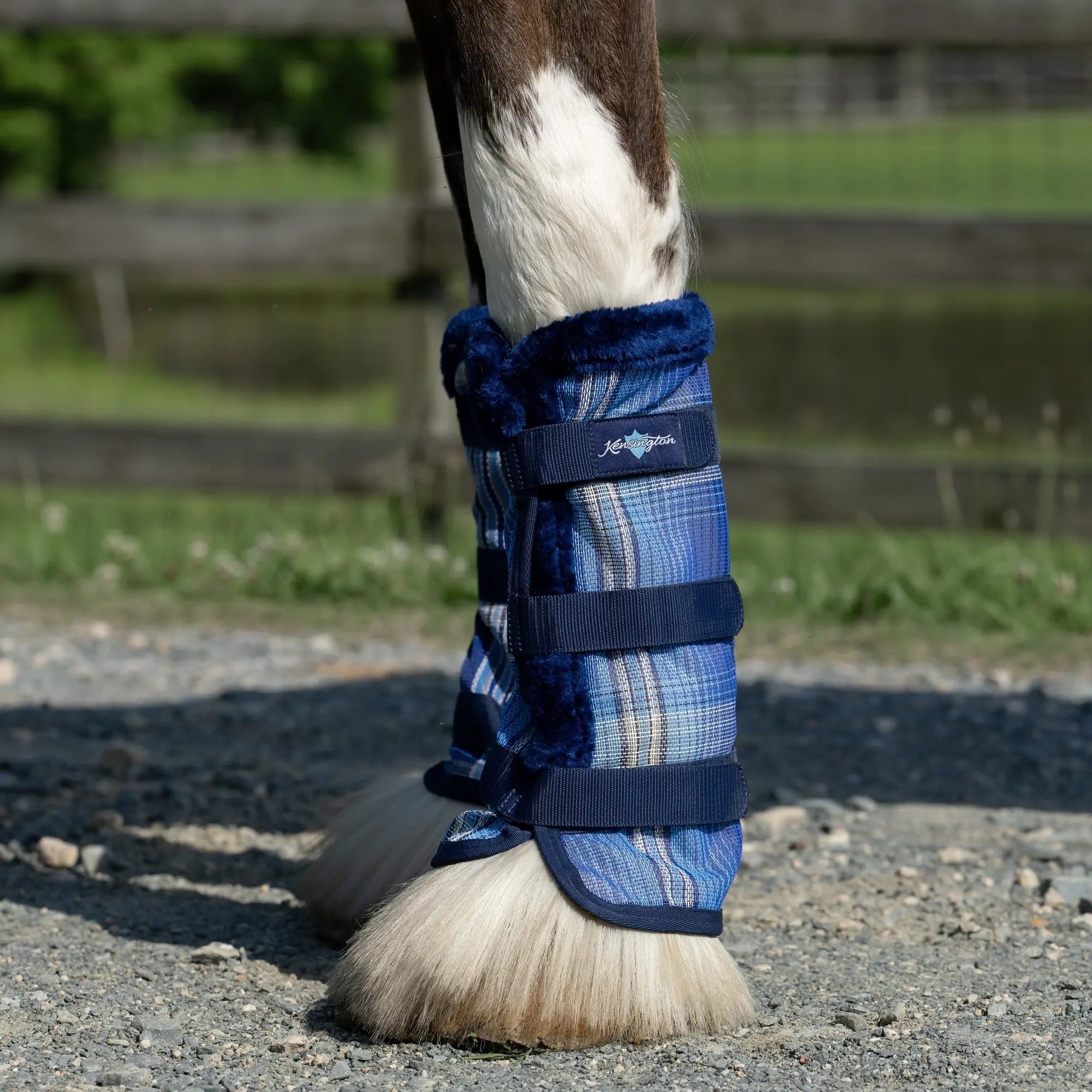 Kensington Draft Fly Boots with Fleece Trim - Set of 2 - 73% UV + Fly Protection