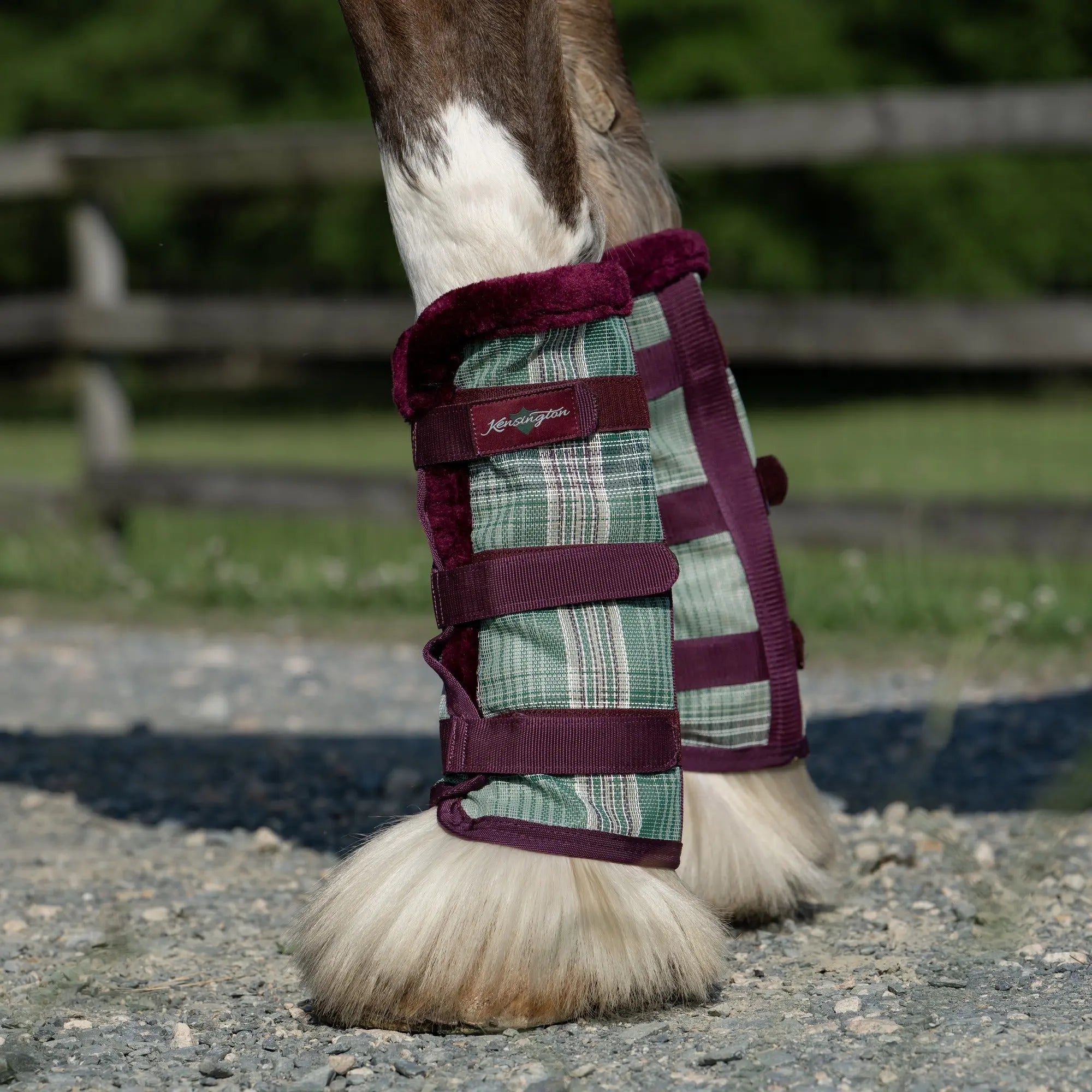 Kensington Draft Fly Boots with Fleece Trim - Set of 2 - 73% UV + Fly Protection