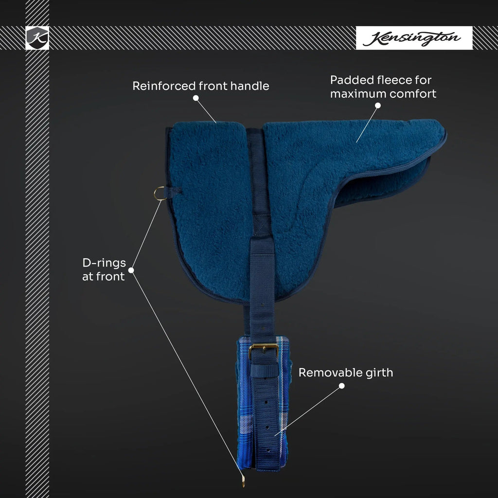 Plush Fleece Bareback Pad - Comfort for Horse & Human