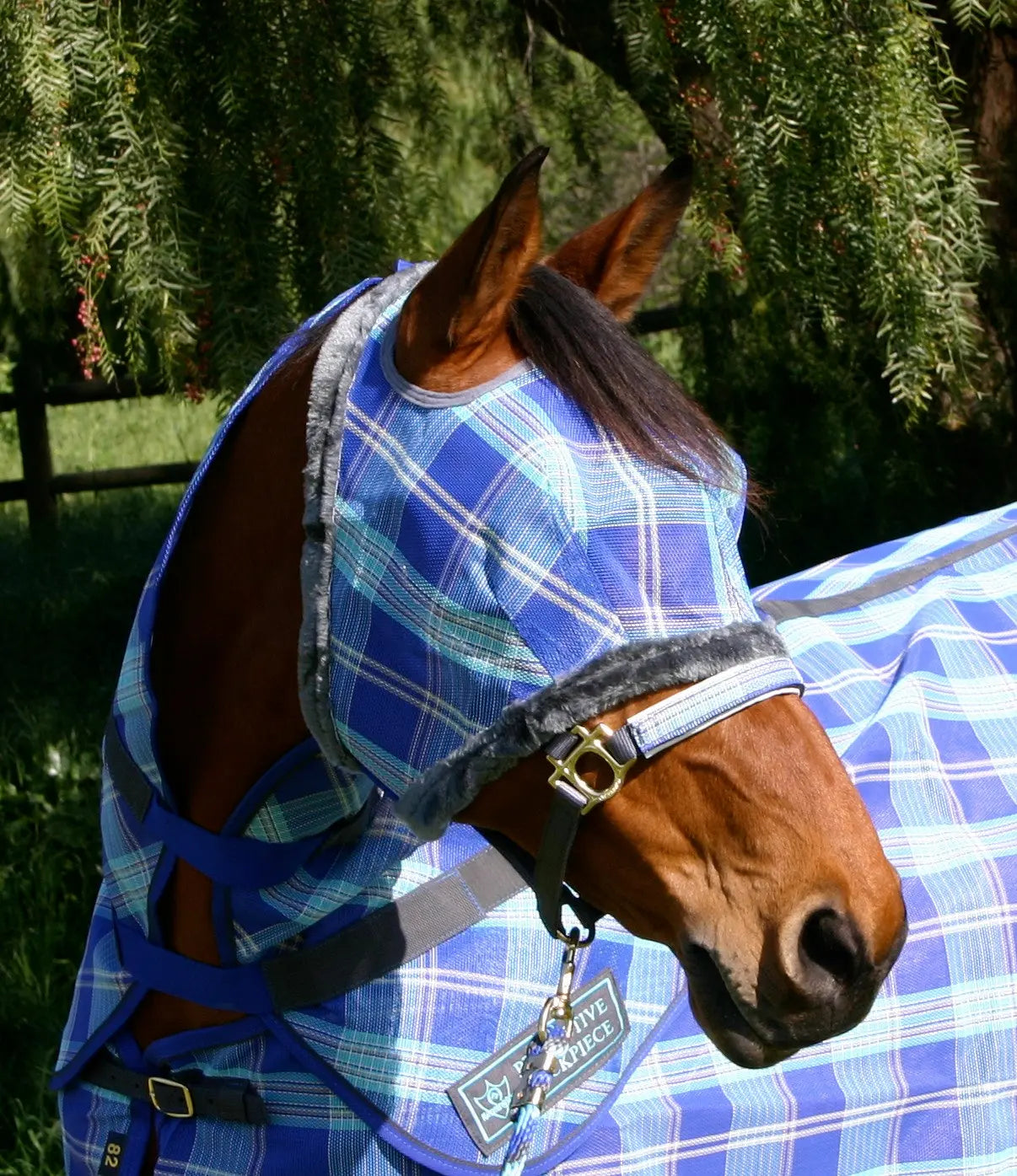 Kensington Fly Mask with Fleece Trim & 73% UV Protection - Open Top Design
