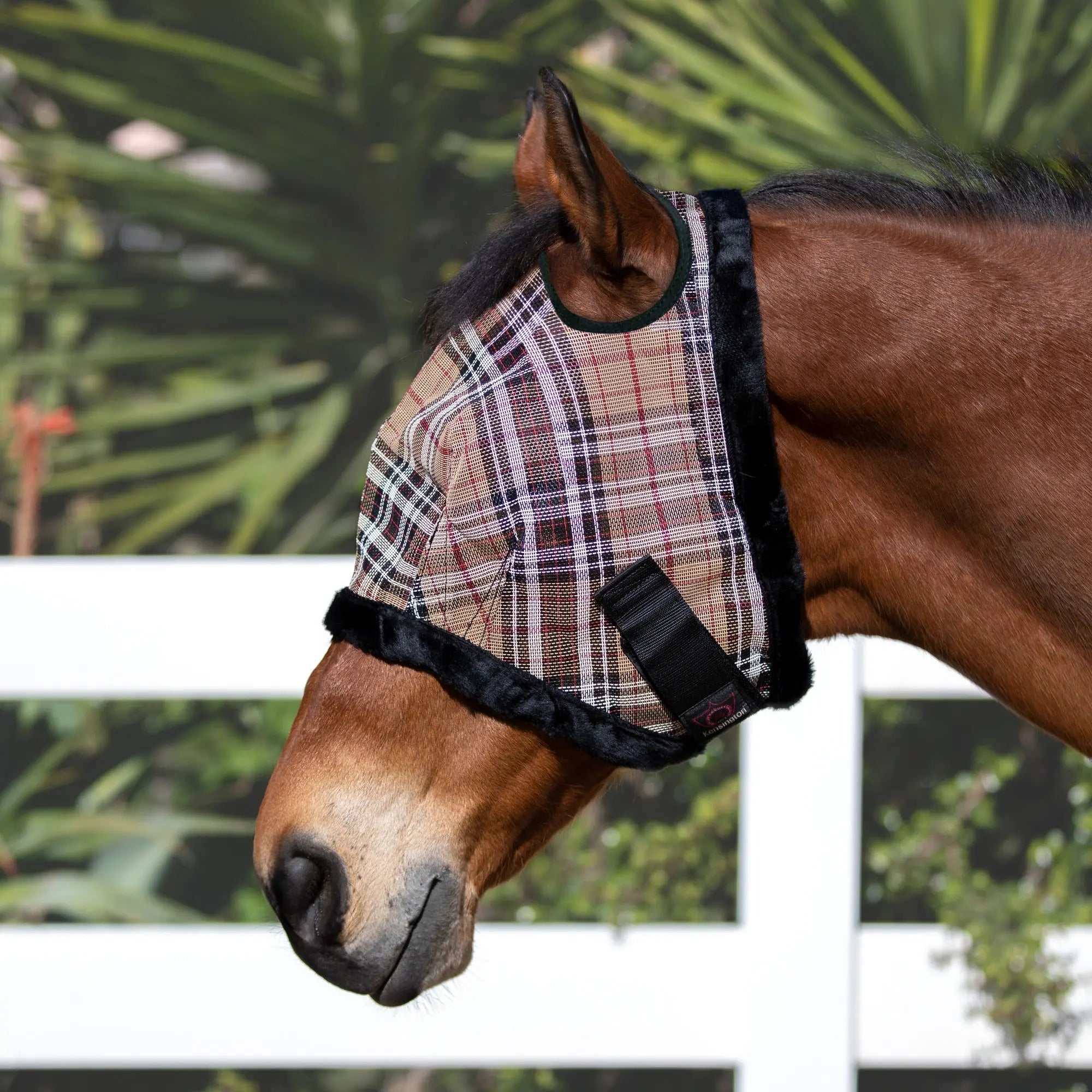 Kensington Fly Mask with Fleece Trim & 73% UV Protection