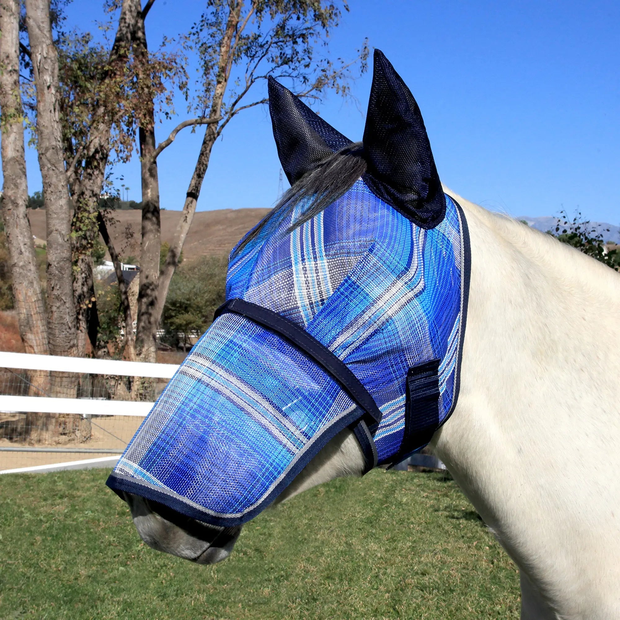 Kensington Fly Mask with Long Nose, Ears & 73% UV Protection
