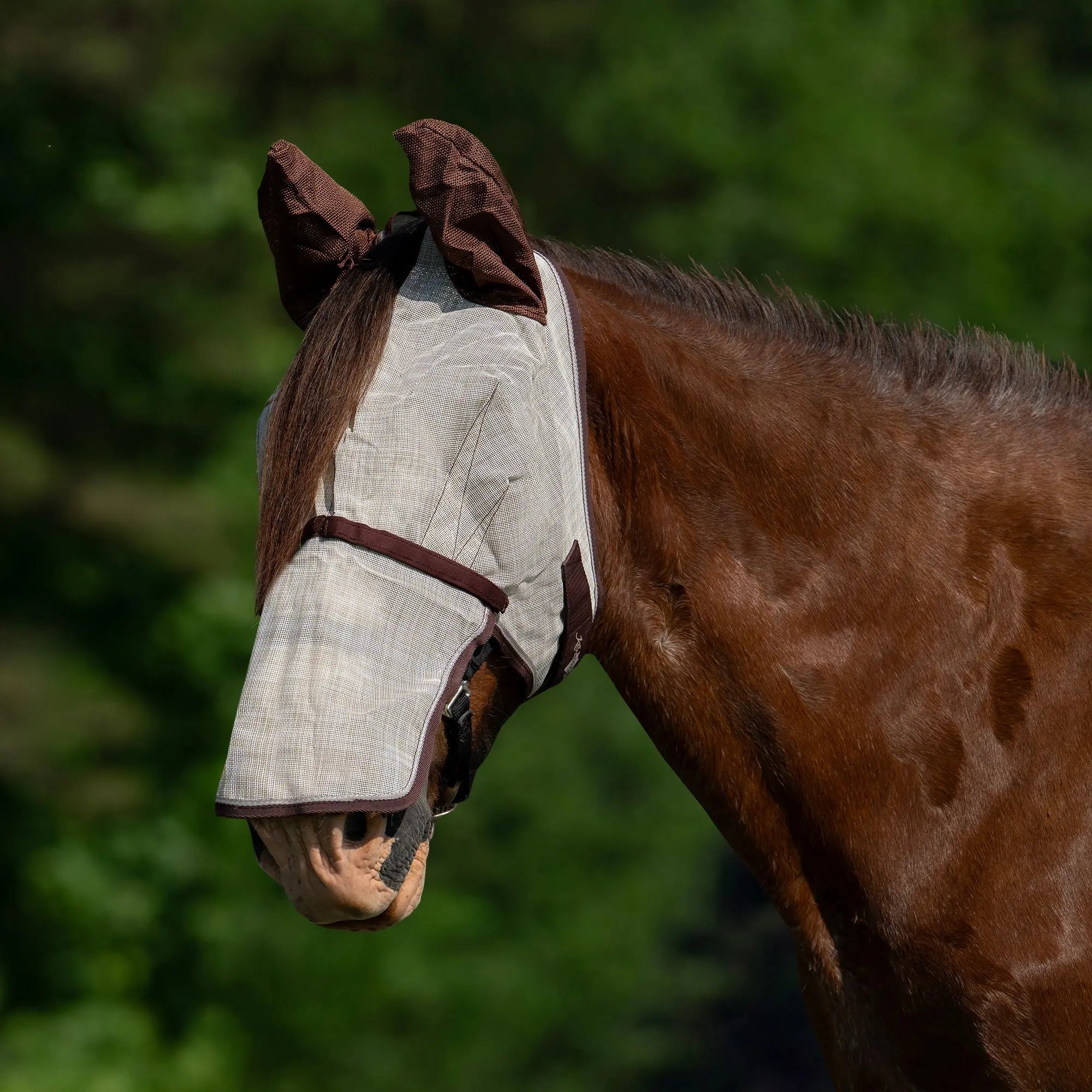 Kensington Draft Horse Fly Mask with Long Nose, Ears & 73% UV Protection