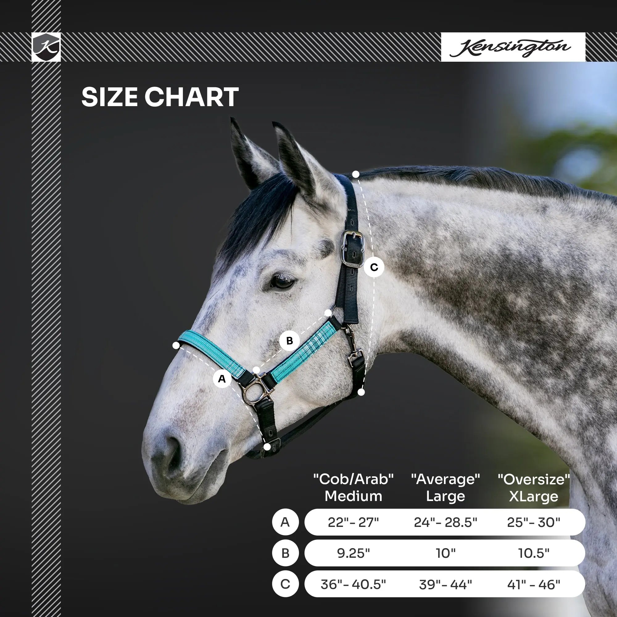 Kensington  Reflective Nylon Halter with Textliene