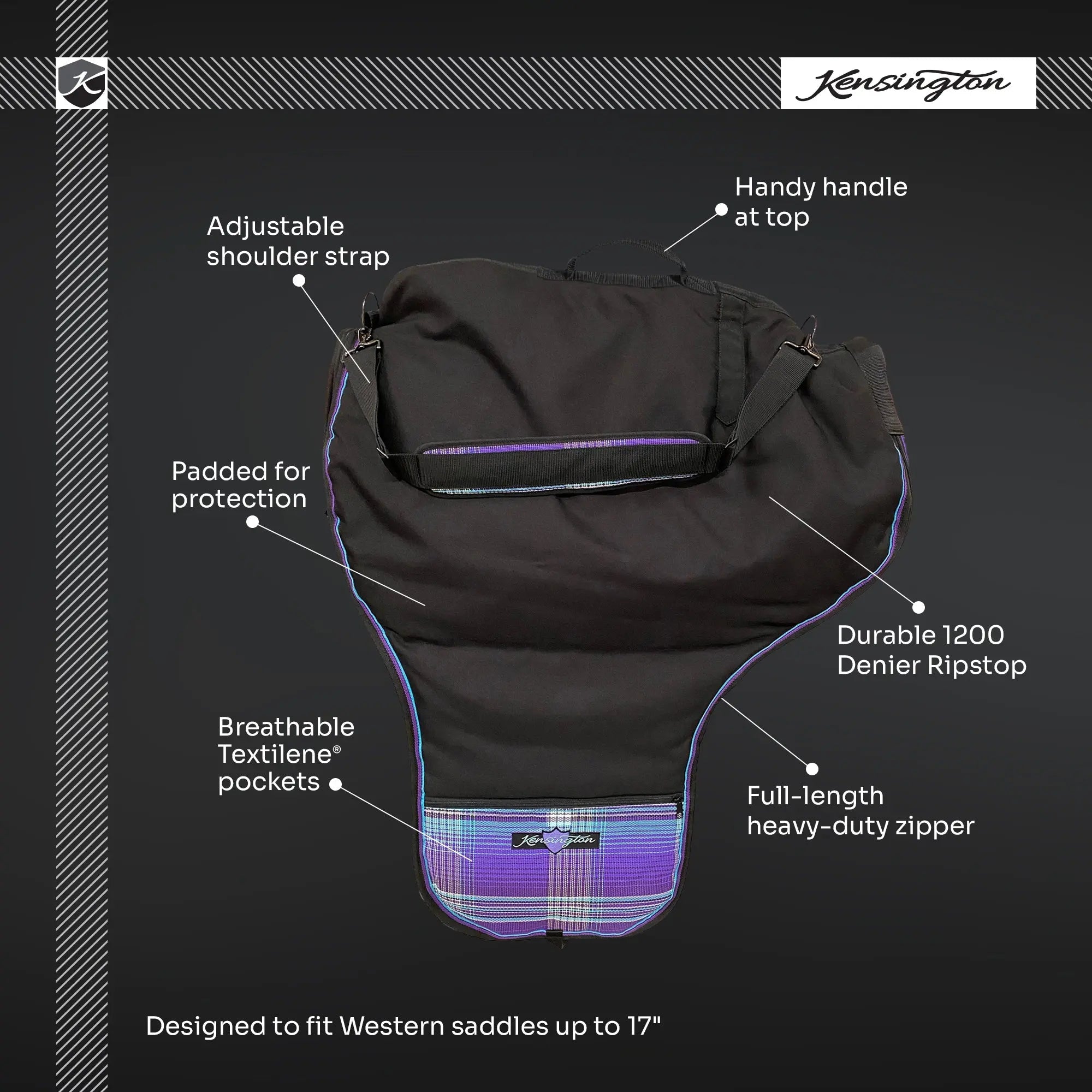 Kensington Western Saddle Protective Carry Bag