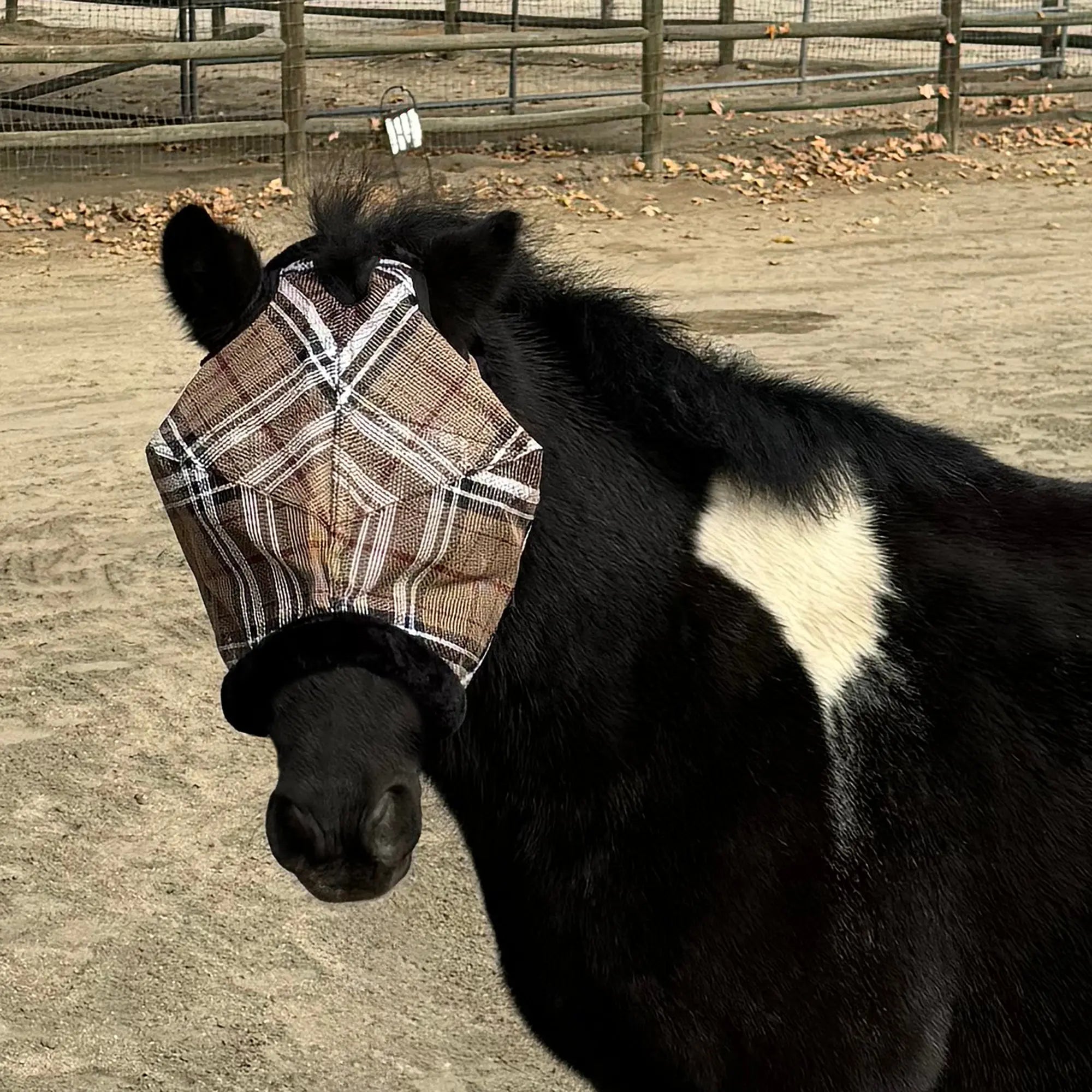 Kensington Mini Fly Mask with Fleece Trim - 73% UV Blocking