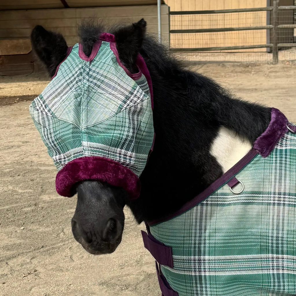 Kensington Mini Fly Mask with Fleece Trim - 73% UV Blocking